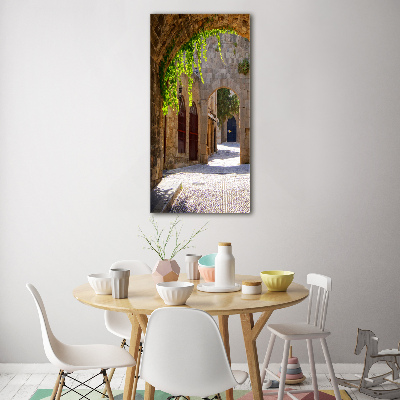 Quadro stampa su vetro acrilico verticale Strade incantevoli