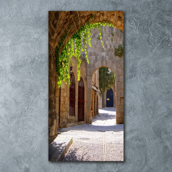 Quadro stampa su vetro acrilico verticale Strade incantevoli