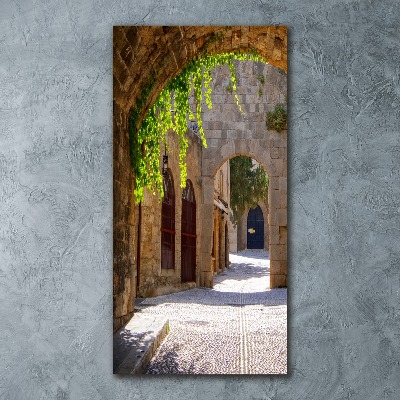 Quadro stampa su vetro acrilico verticale Strade incantevoli