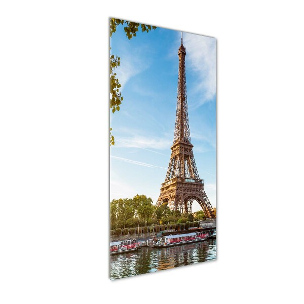 Quadro in vetro acrilico verticale Torre Eiffel Parigi