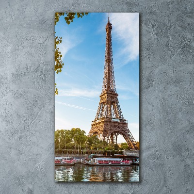 Quadro in vetro acrilico verticale Torre Eiffel Parigi