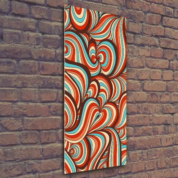 Quadro in vetro acrilico verticale Motivo a spirale