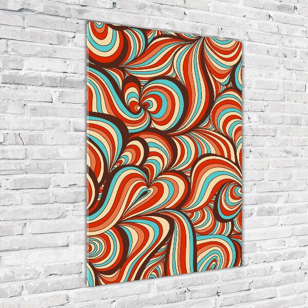 Quadro in vetro acrilico verticale Motivo a spirale