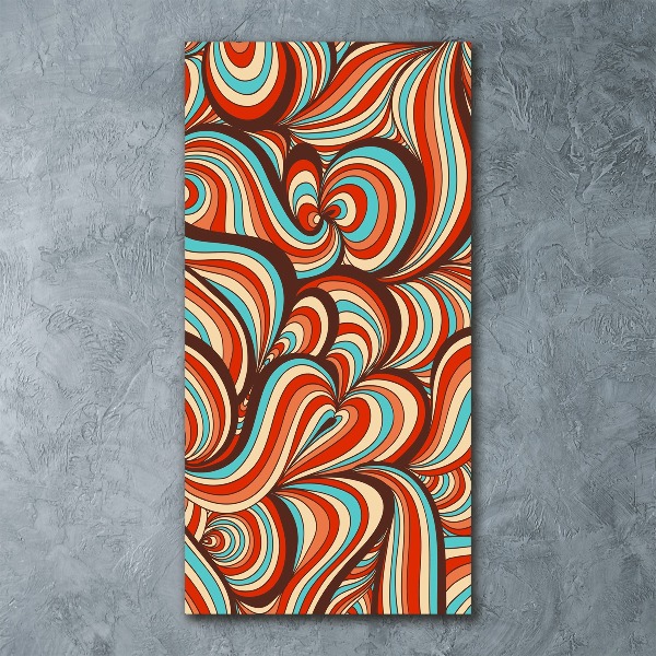 Quadro in vetro acrilico verticale Motivo a spirale