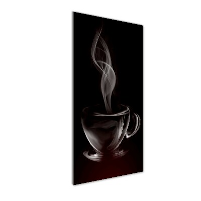 Quadro in vetro acrilico verticale Caffè aromatico