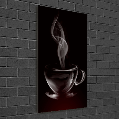 Quadro in vetro acrilico verticale Caffè aromatico