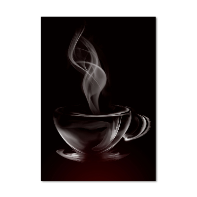 Quadro in vetro acrilico verticale Caffè aromatico