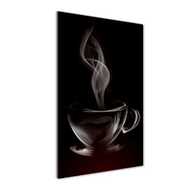 Quadro in vetro acrilico verticale Caffè aromatico