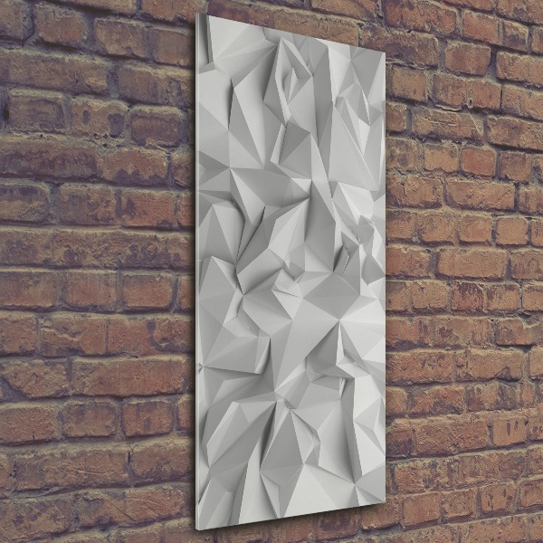 Quadro vetro acrilico verticale Astrazione 3D