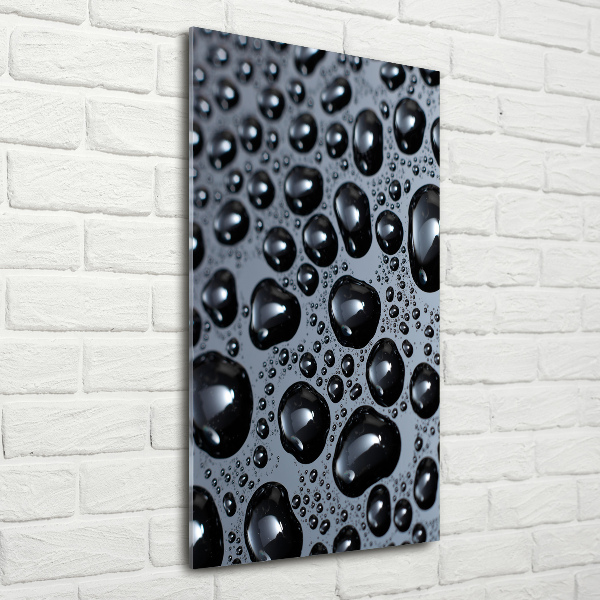 Quadro stampa su vetro acrilico verticale Gocce d'acqua