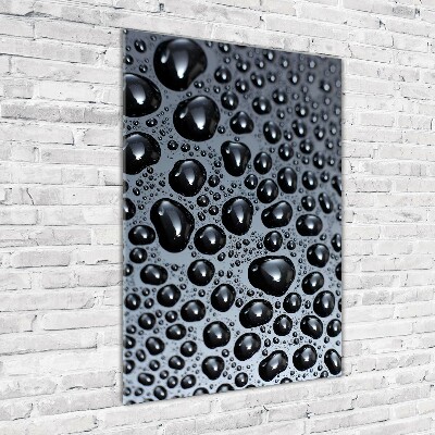 Quadro stampa su vetro acrilico verticale Gocce d'acqua