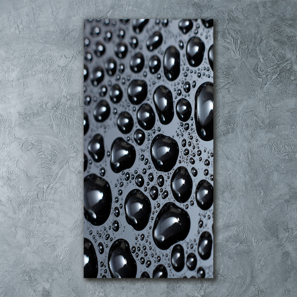 Quadro stampa su vetro acrilico verticale Gocce d'acqua