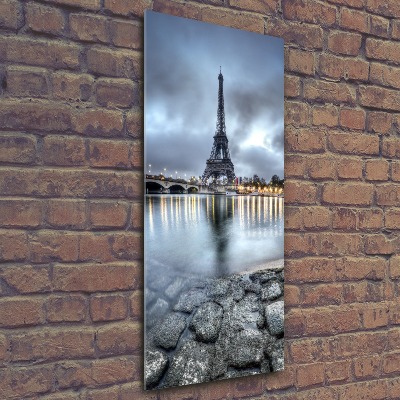 Quadro vetro acrilico verticale Torre Eiffel Parigi