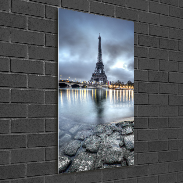 Quadro vetro acrilico verticale Torre Eiffel Parigi