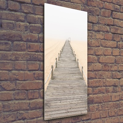 Quadro acrilico verticale Sentiero della spiaggia