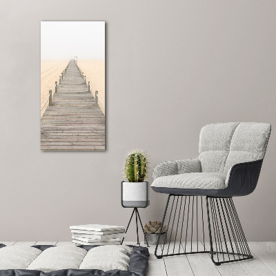 Quadro acrilico verticale Sentiero della spiaggia