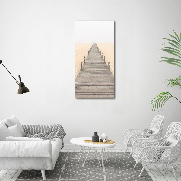 Quadro acrilico verticale Sentiero della spiaggia