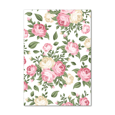 Quadro stampa su vetro acrilico verticale Rose