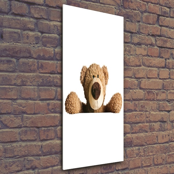 Quadro acrilico verticale Orsacchiotto di peluche