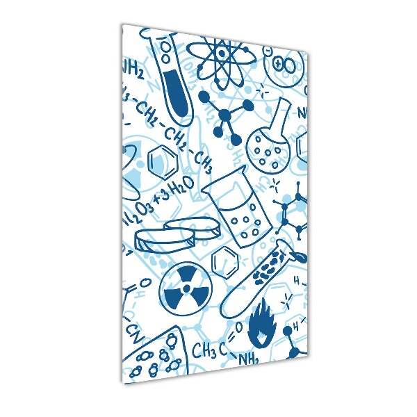 Quadro in vetro acrilico verticale Formazione in chimica