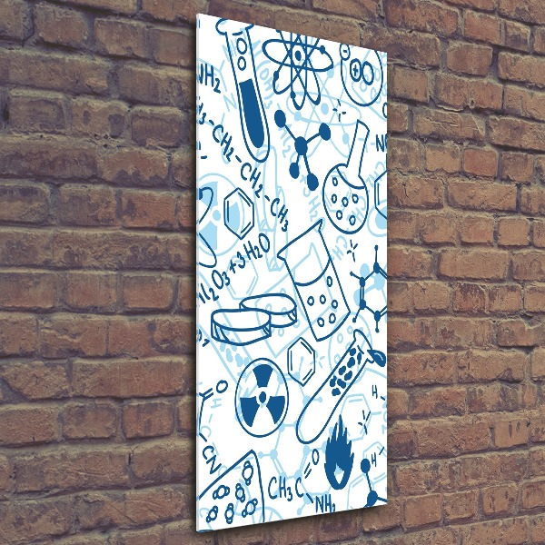 Quadro in vetro acrilico verticale Formazione in chimica