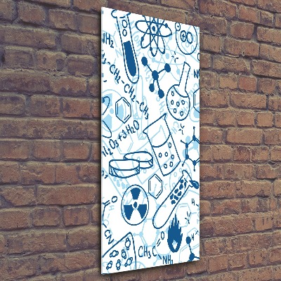 Quadro in vetro acrilico verticale Formazione in chimica