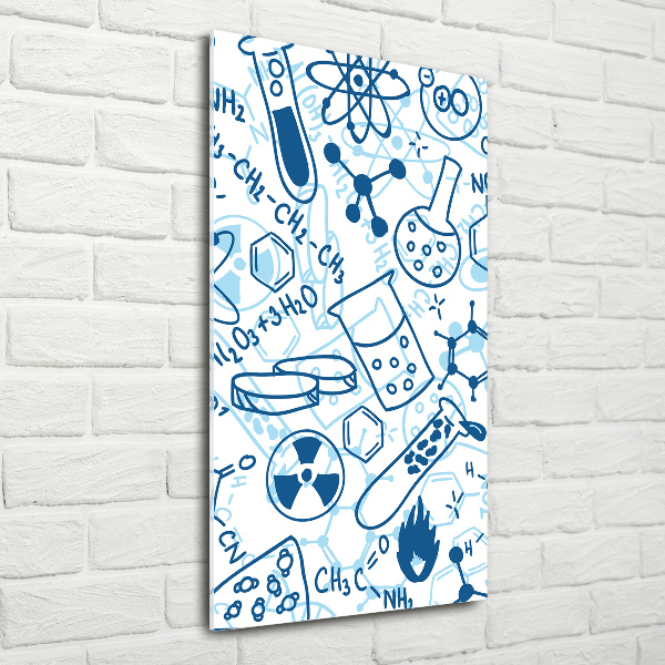 Quadro in vetro acrilico verticale Formazione in chimica