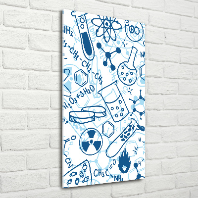 Quadro in vetro acrilico verticale Formazione in chimica