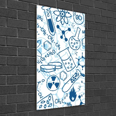 Quadro in vetro acrilico verticale Formazione in chimica
