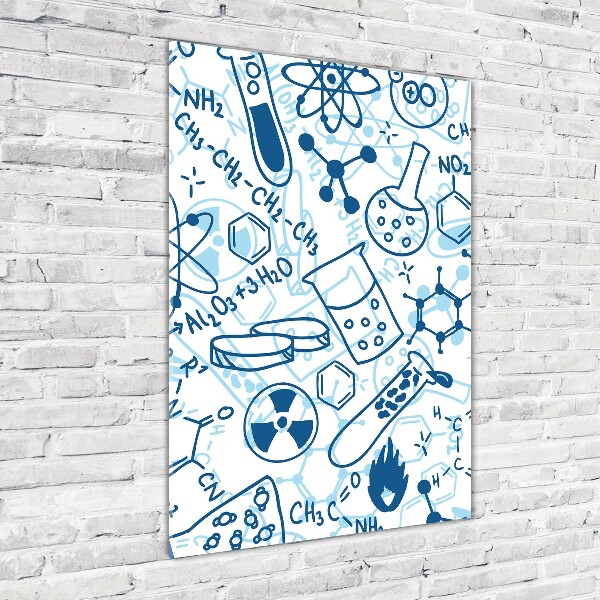 Quadro in vetro acrilico verticale Formazione in chimica