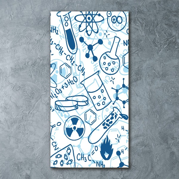 Quadro in vetro acrilico verticale Formazione in chimica