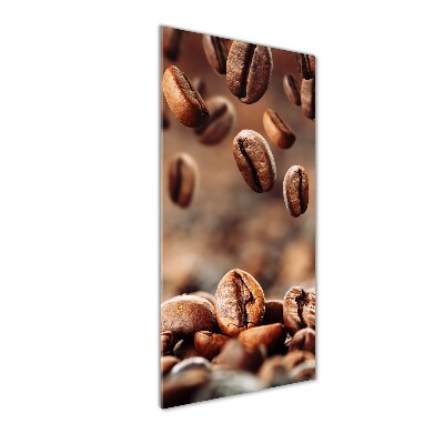 Quadro in vetro acrilico verticale Chicchi di caffè