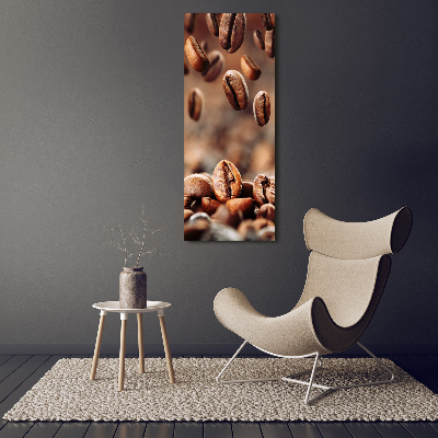 Quadro in vetro acrilico verticale Chicchi di caffè