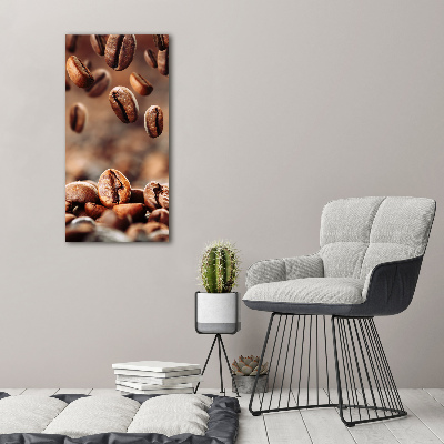 Quadro in vetro acrilico verticale Chicchi di caffè