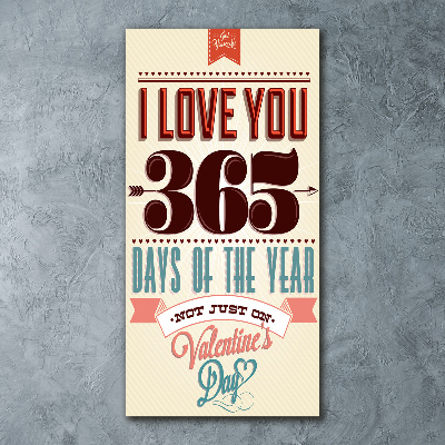 Quadro acrilico verticale San Valentino