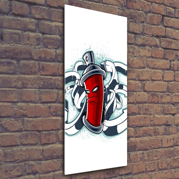 Quadro acrilico verticale Graffiti