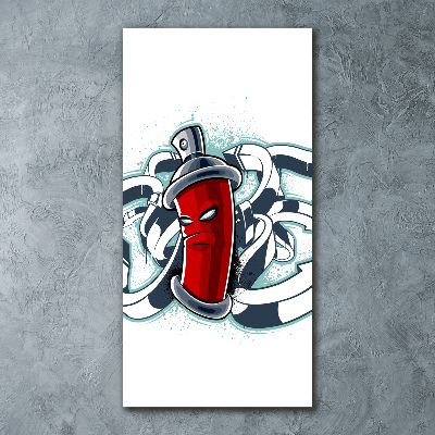 Quadro acrilico verticale Graffiti
