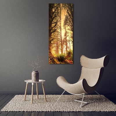 Quadro acrilico verticale Foresta pluviale