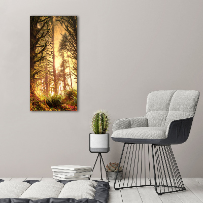 Quadro acrilico verticale Foresta pluviale