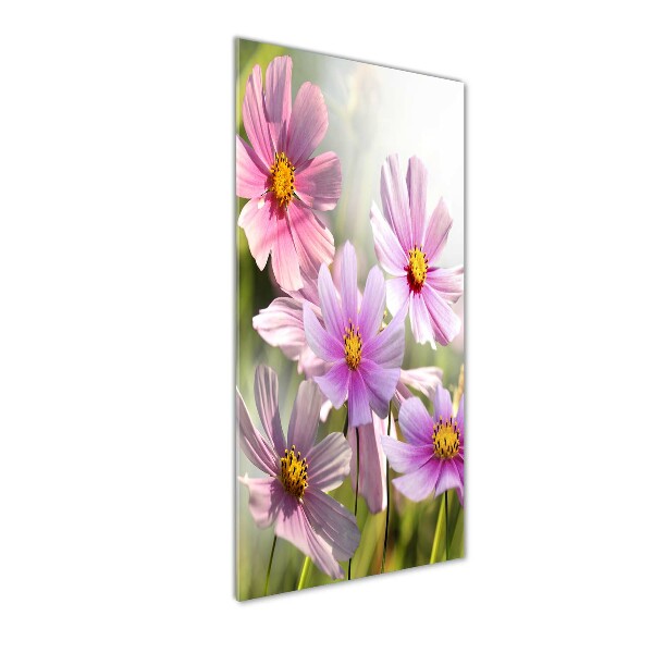 Quadro in vetro acrilico verticale Fiori selvatici