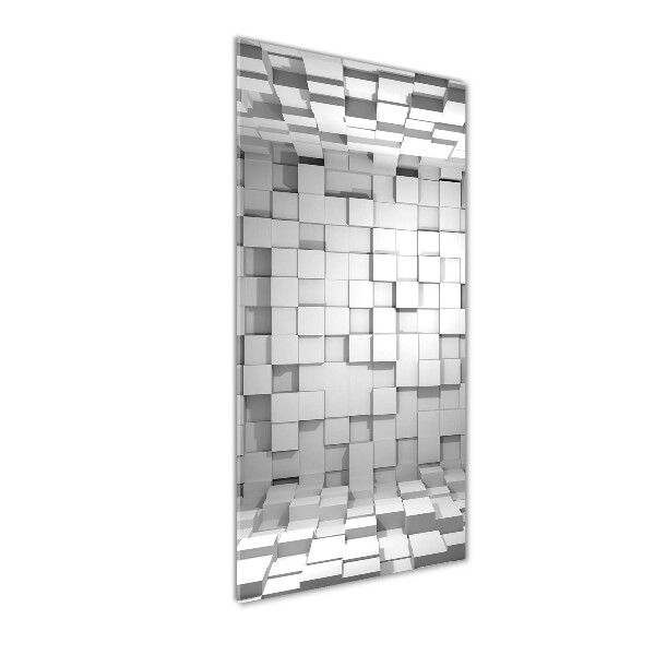 Quadro acrilico verticale Cubi