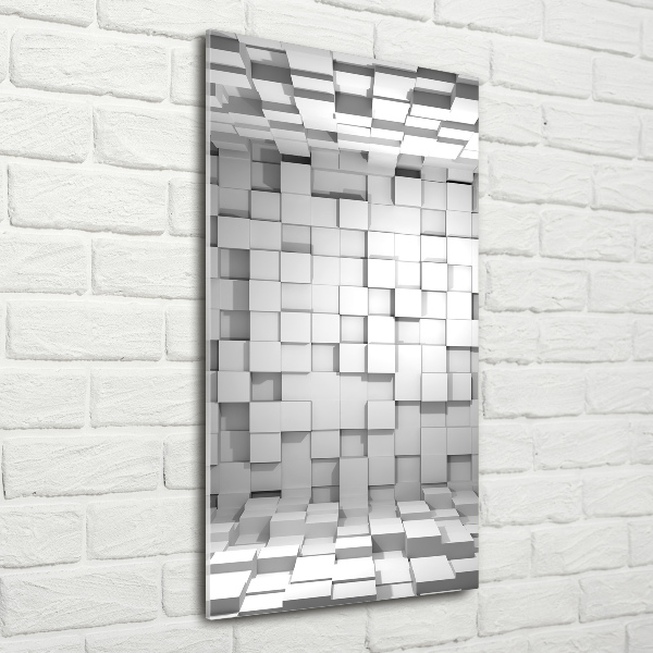 Quadro acrilico verticale Cubi