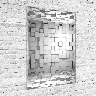 Quadro acrilico verticale Cubi