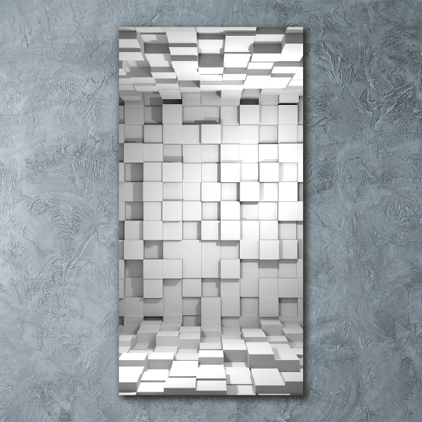 Quadro acrilico verticale Cubi