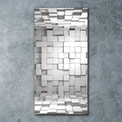 Quadro acrilico verticale Cubi