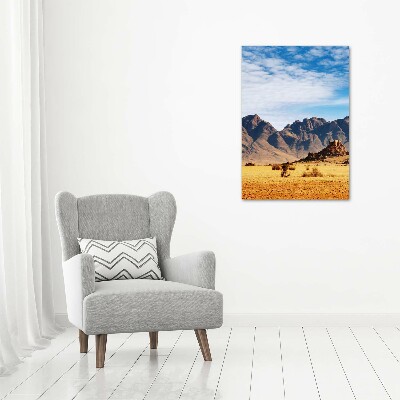 Quadro vetro acrilico verticale Deserto dell'Hamilton