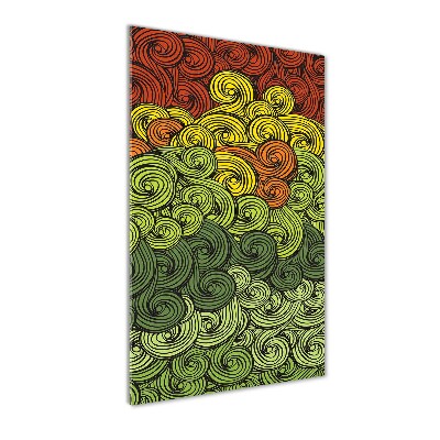 Quadro vetro acrilico verticale Piogge colorate