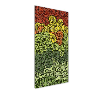 Quadro vetro acrilico verticale Piogge colorate