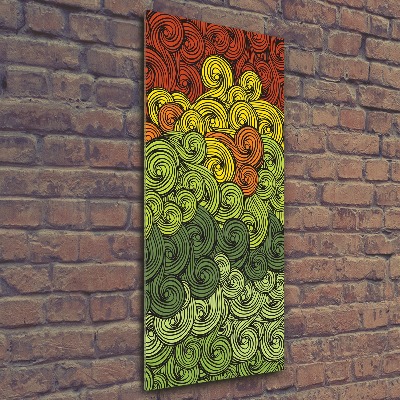 Quadro vetro acrilico verticale Piogge colorate