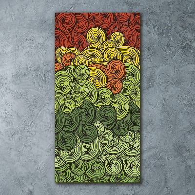 Quadro vetro acrilico verticale Piogge colorate